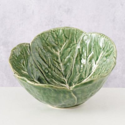 Μπωλ σχέδιο λάχανο Cabbage πράσινο 300ml H6,5cm, D13,7cm κεραμικό