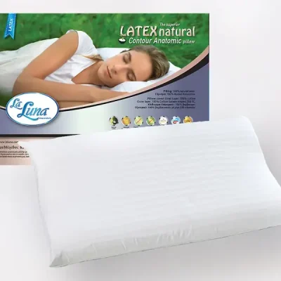 Μαξιλάρι Ύπνου Ανατομικό Μαλακό (42x65) La Luna Contour Latex 42x65